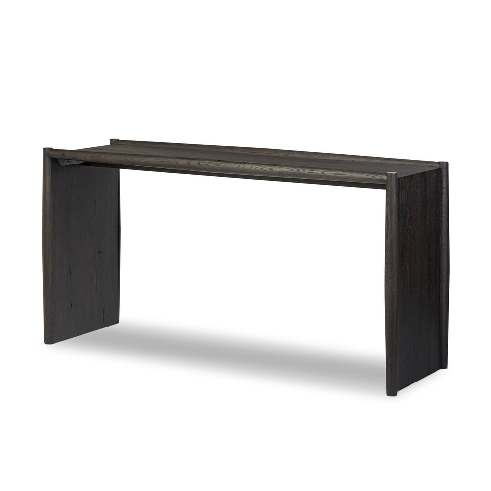 Glenview Console Table - Smoked Black Oak