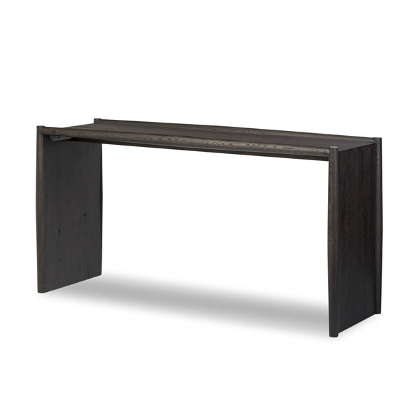 Glenview Console Table - Smoked Black Oak