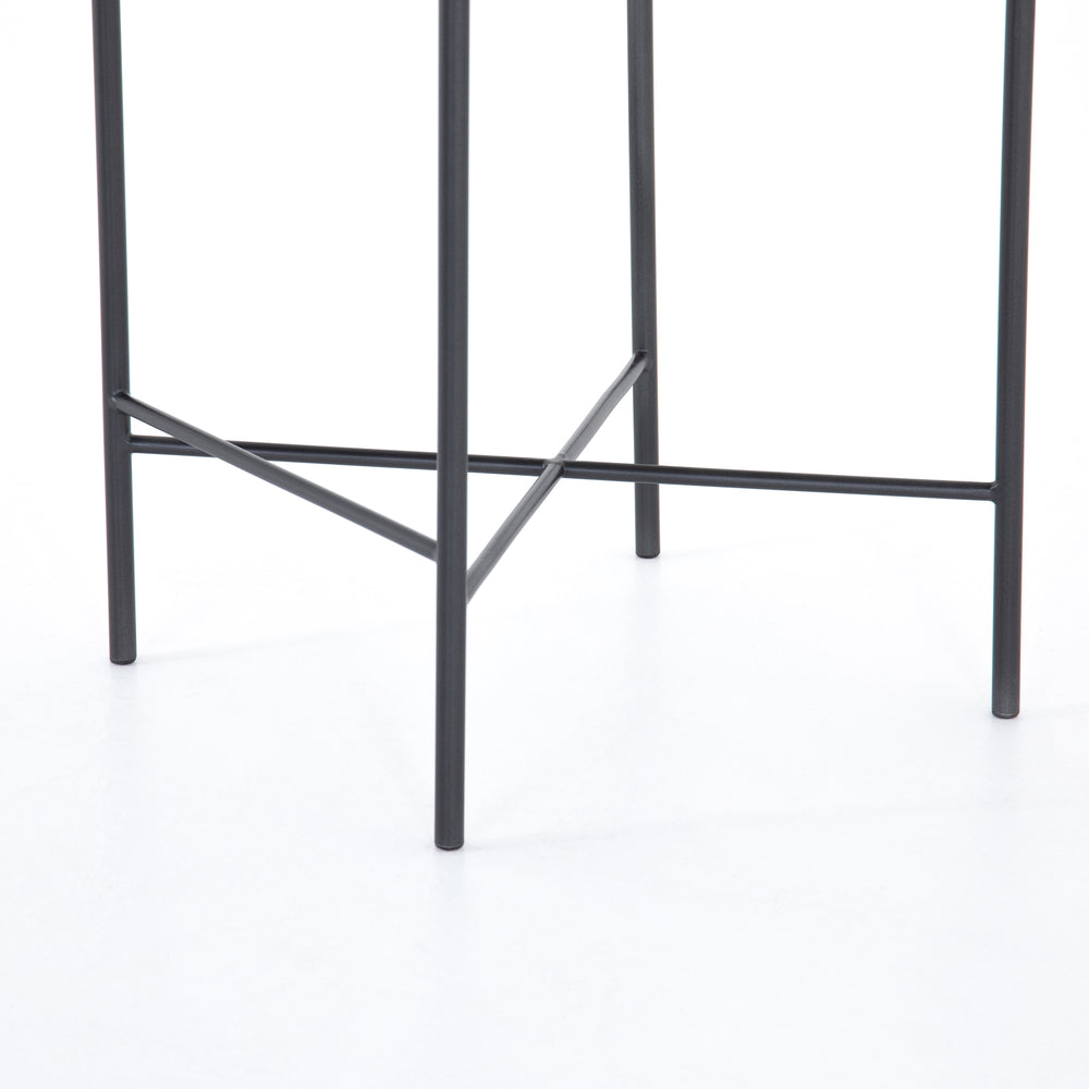 Garza Stool In Natural Leather In Counter