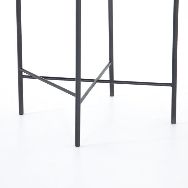 Garza Stool In Natural Leather In Counter