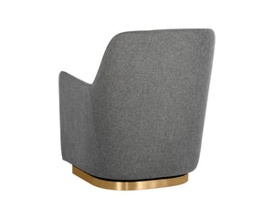 MARCELA SWIVEL LOUNGE CHAIR - BELFAST KOALA GREY