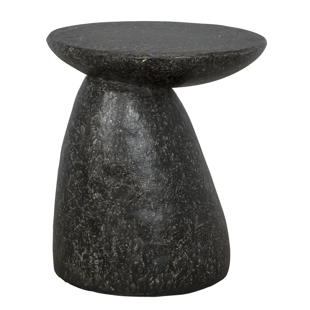 Kurokawa Black Fiber Cement Side Table