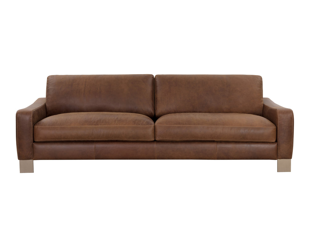RAFAEL SOFA - LUCIA TOBACCO LEATHER