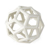 Geom 7.1L x 7.1W x 7.1H White Ceramic Geometric  Object