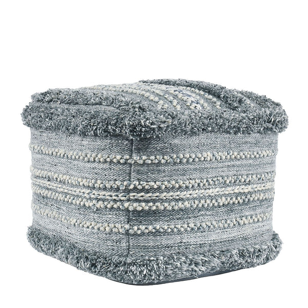 Performance Elko Pouf - Handwoven Blue Multi