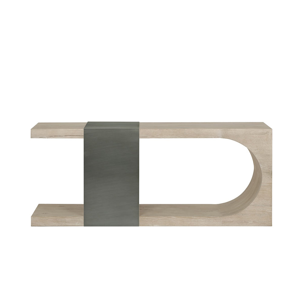 Danica Solid Wood Console Table in Aged Cream