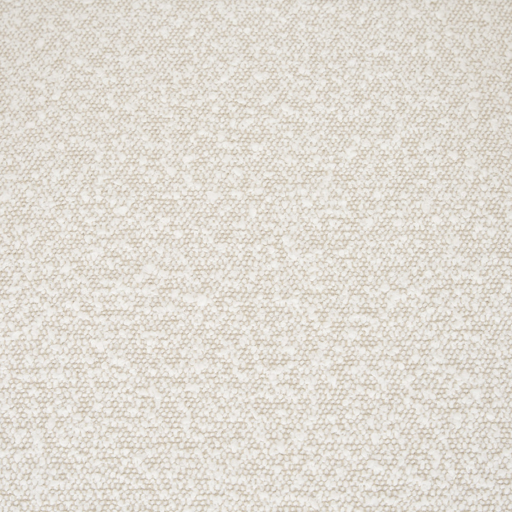 Brently Accent Chair w/ Cream Boucle Fabric & Matte Black Metal Legs