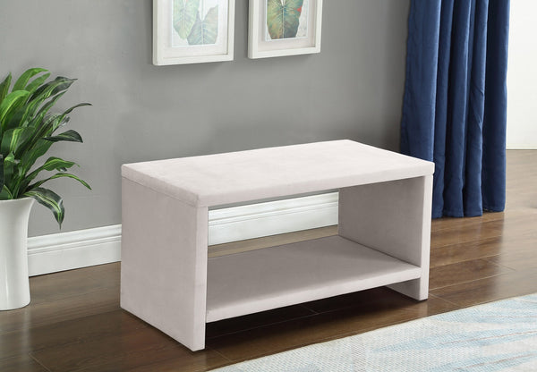 Diana Night Stand In Cream Velvet