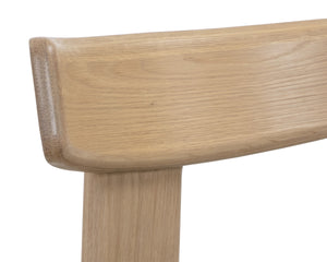 HORTON DINING CHAIR - RUSTIC OAK - FOREST GREEN