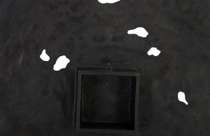 Molten Disc Wall Art, Silver Leaf, Large