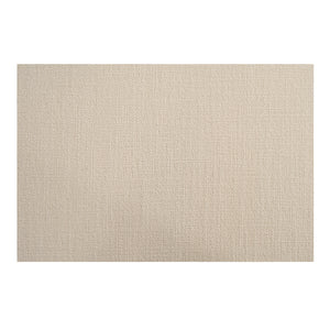 Marion Rectangular Ottoman in Beige with Recessed Base