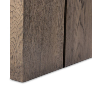 Warby Console Table in Worn Oak Veneer