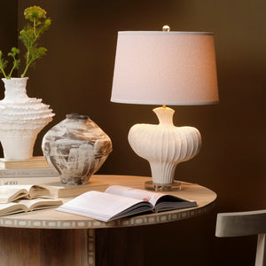 Colette Ceramic Table Lamp with Polyester Shade