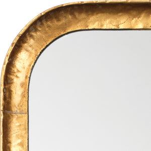 Capital Iron Rectangle Wall Mirror, Gold Leaf