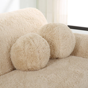 Abide Ball Sheepskin Pillows, Set/2