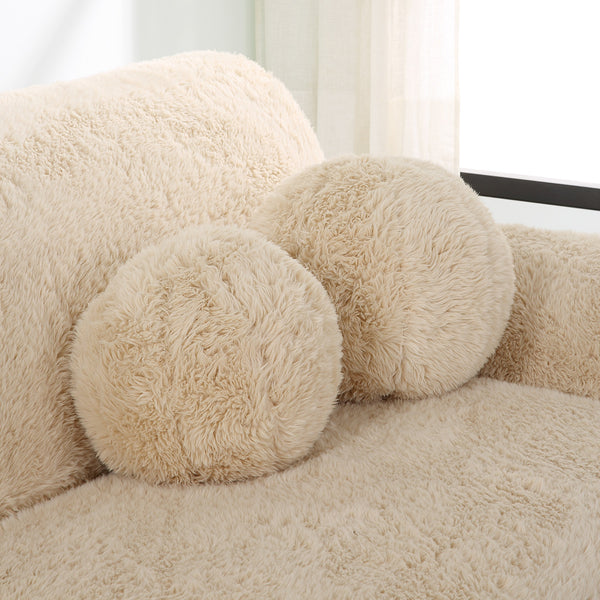 Abide Ball Sheepskin Pillows, Set/2