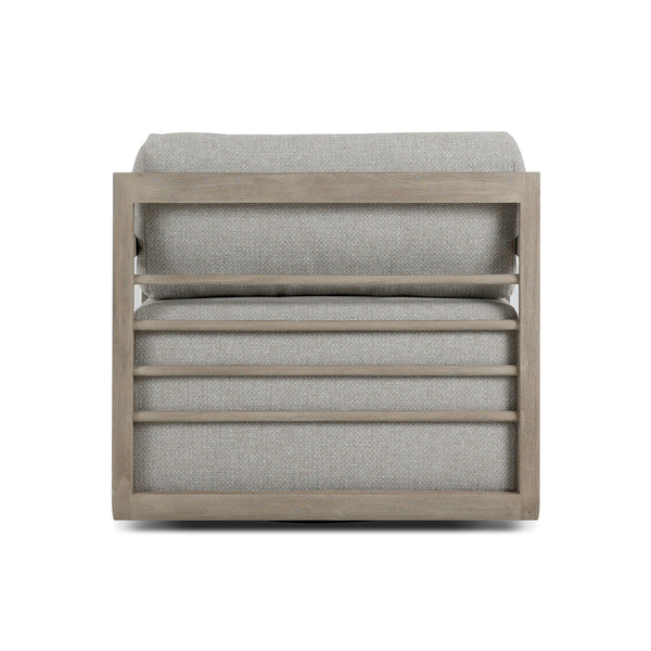 Stroud Outdoor Swivel Chair - Hayes Fog