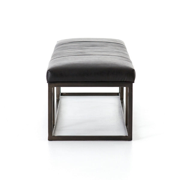 Beaumont Leather Bench-Rider Black