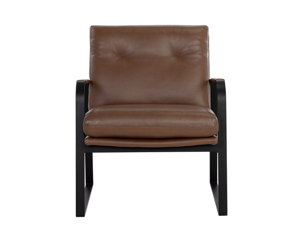 STERLING LOUNGE CHAIR - MISSOURI MAHOGANY LEATHER