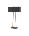 Adorn Large Table Lamp In Antique Brass & Black