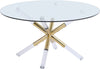 Erick Coffee Table In Acrylic/Gold