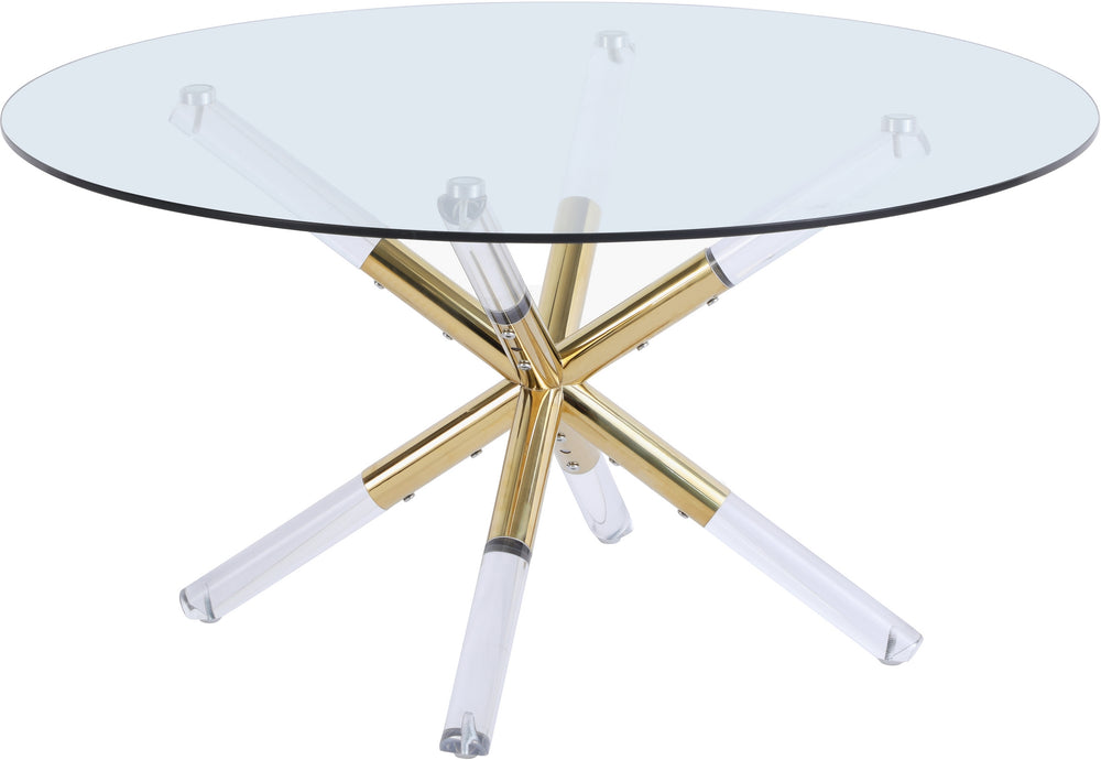 Erick Coffee Table In Acrylic/Gold