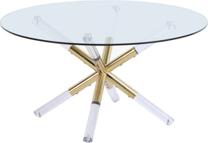 Erick Coffee Table In Acrylic/Gold