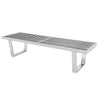 Henry PLATFORM BENCH - 5 FEET - SILVER