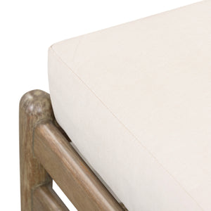 Rosen Outdoor Chaise In Natural Eucalyptus