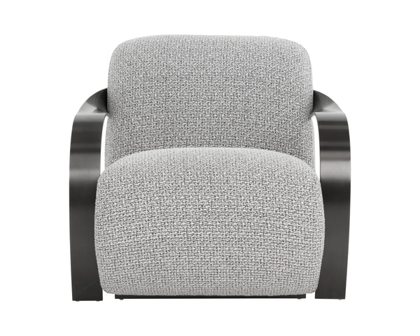 SONESTA LOUNGE CHAIR - DARK BRONZE - HELIOS CHECK BLACK
