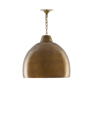 Earthshine Brass Large Pendant In Vintage Brass