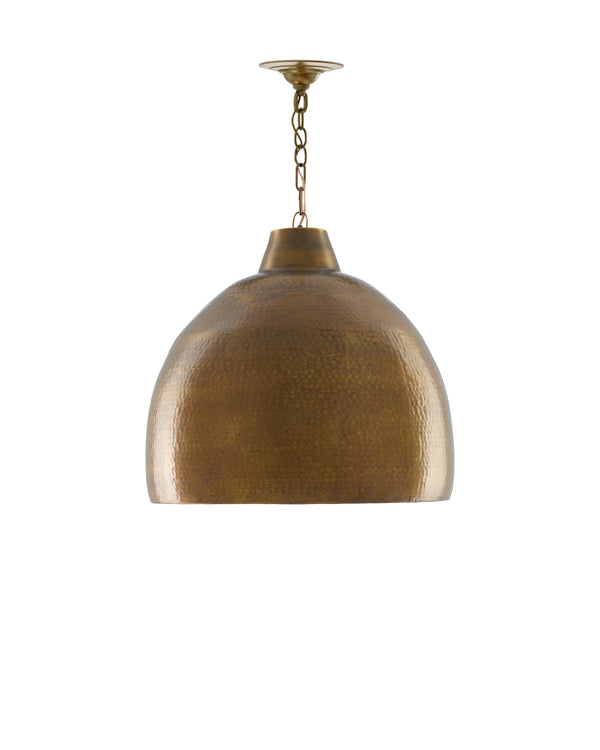 Earthshine Brass Large Pendant In Vintage Brass