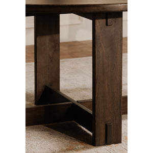 Moe's Glenn Round Dining Table in Dark Brown