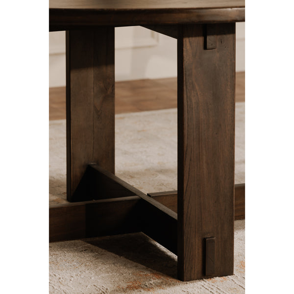 Moe's Glenn Round Dining Table in Dark Brown