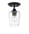 Joliet 1 Light Flush Mount in Matte Black Finish