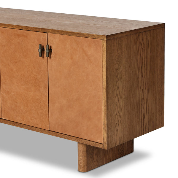 Posada L In Shaped Desk In Amber Oak Veneer
