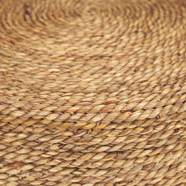 Wenopa Matte Black Wood w/ Natural Jute Accent Tables