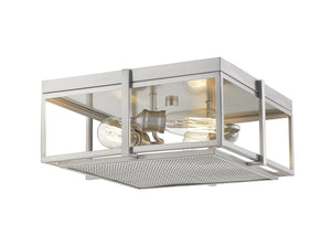 Halcyon 3 Light Flush Mount in Brushed Nickel Finish