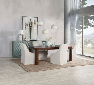 Nemi Solid Wood Rectangle Dining Table - Rustic Brown