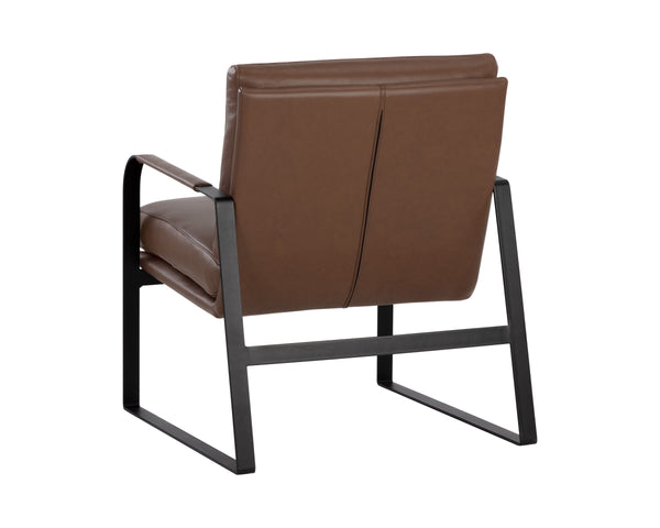 STERLING LOUNGE CHAIR - MISSOURI MAHOGANY LEATHER