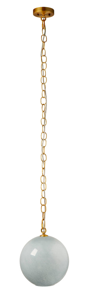 Camber 1-Light Glass Pendant, Blue