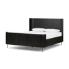 Fletcher Queen Bed - Distressed Black Oak