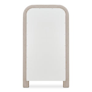 Ellison Mirror Beige with Fabric Upholstery