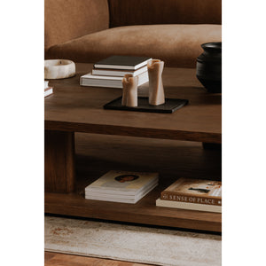 Casey Large Coffee Table in Dark Brown Oak