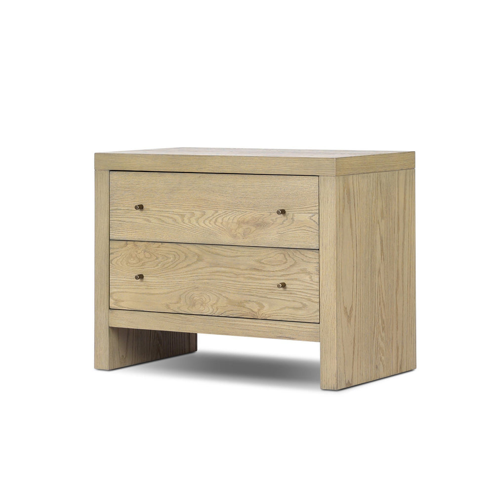Torrington Charging Nightstand - Sandy Oak Resawn