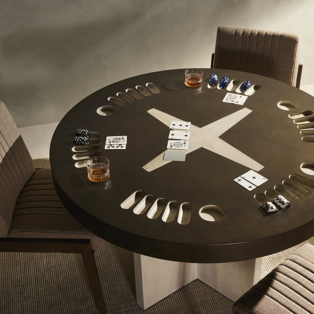 Poker Table In Bleached Guanacaste