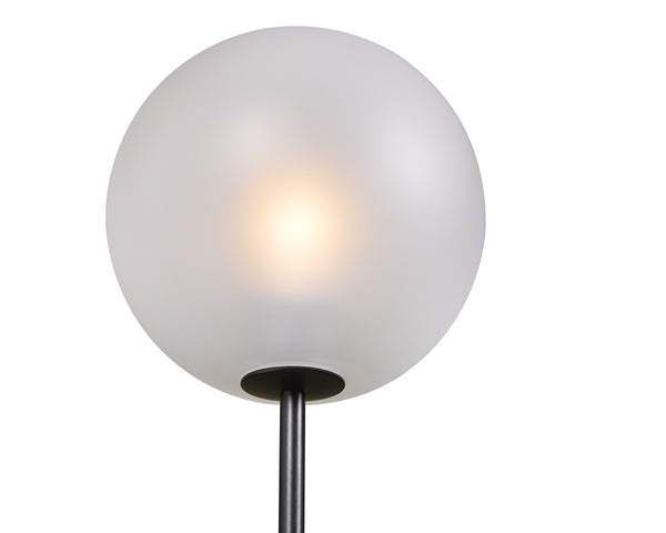 IZORA SCONCE - BLACK - FROSTED