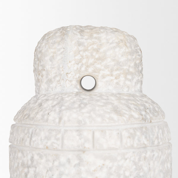 Irina Large White Marble Door Stopper