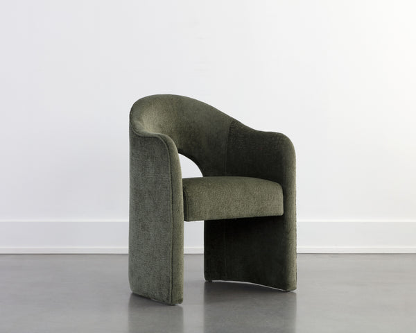 ANAYA DINING ARMCHAIR - BERGEN OLIVE