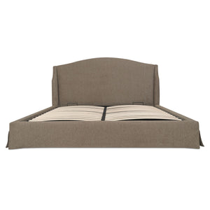 Moe's Weston King Storage Bed with Wingback Frame